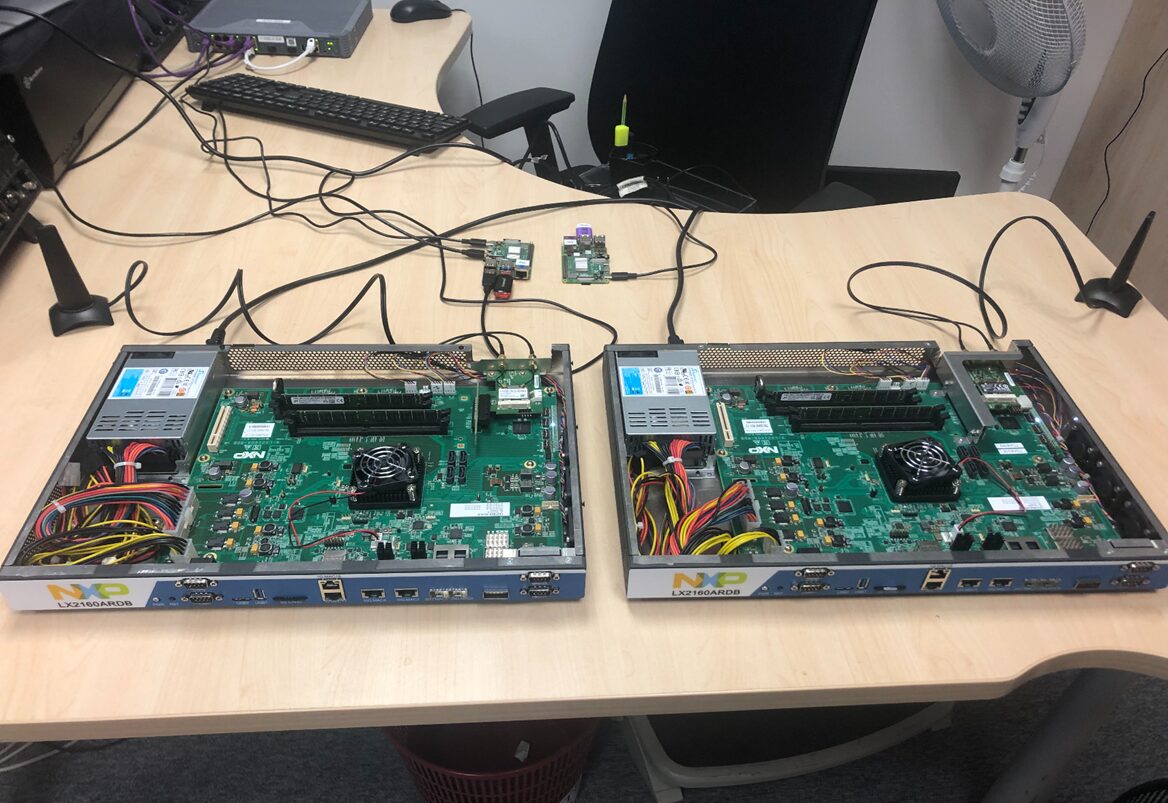 Edge hardware used in the pilot, configured and tested ahead of deployment