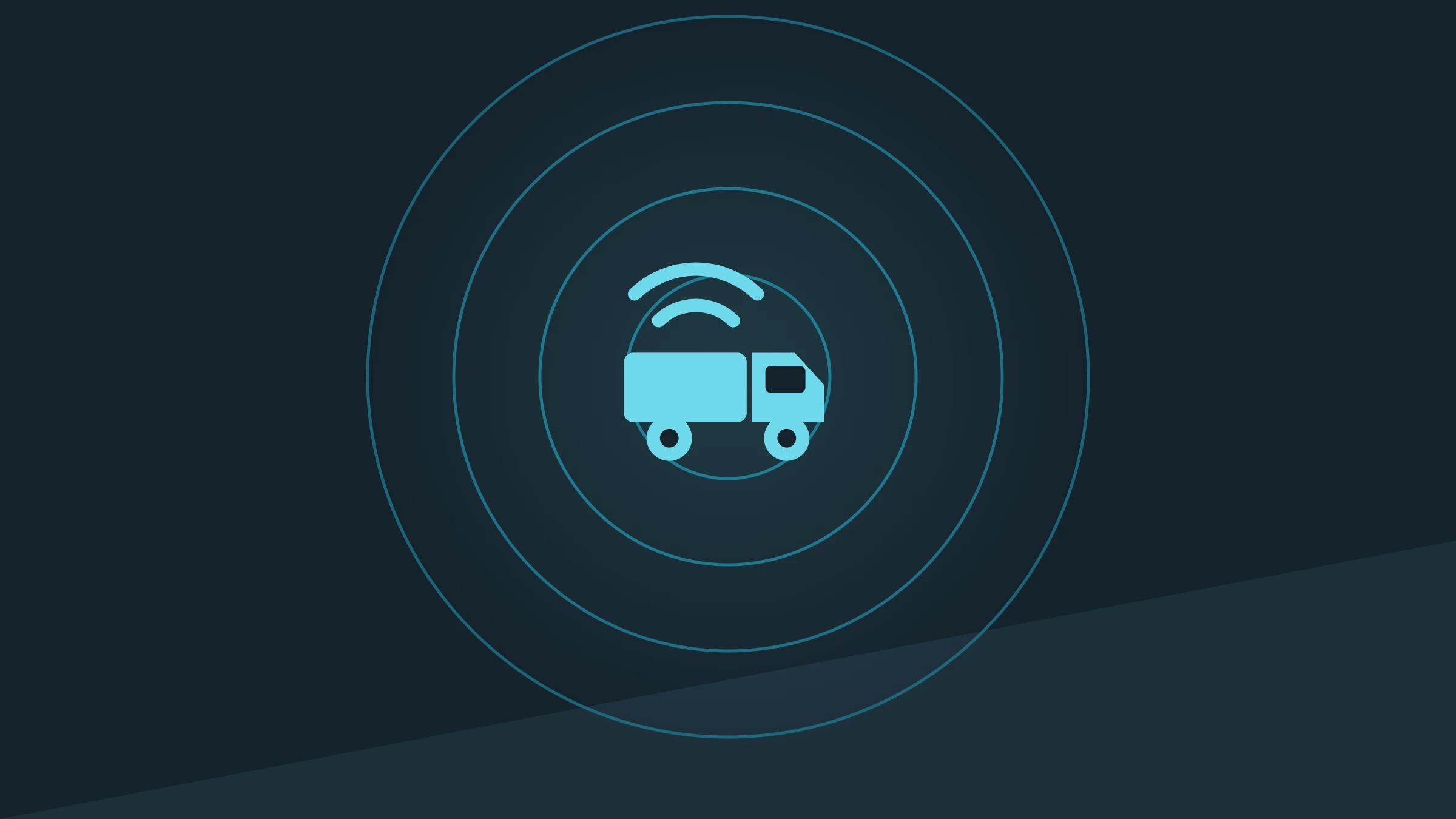 Cover graphic: a collection vehicle transmitting sensor signals, inside concentric rings on a dark blue background