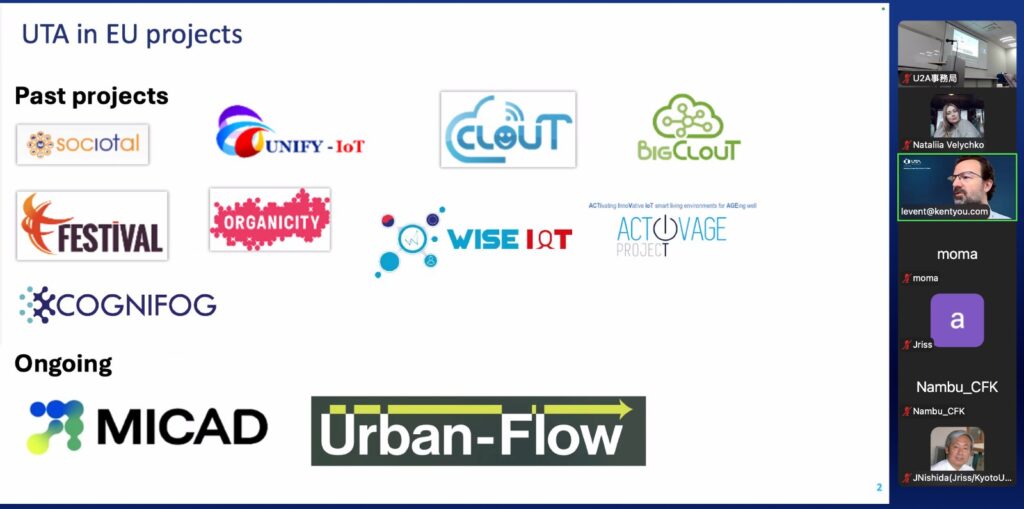 UTA in EU projects: past projects and ongoing MICAD and URBAN-FLOW